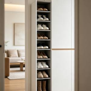 Vertical Narrow Shoe Storage Unit